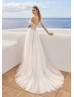 Off Shoulder Ivory Lace Glitter Tulle Dreamy Wedding Dress